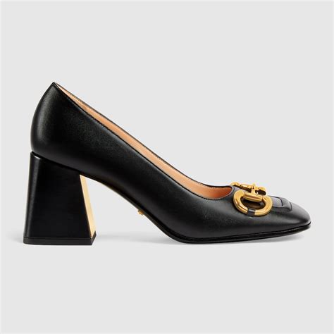 block heel pump gucci|Gucci kitten heel pumps.